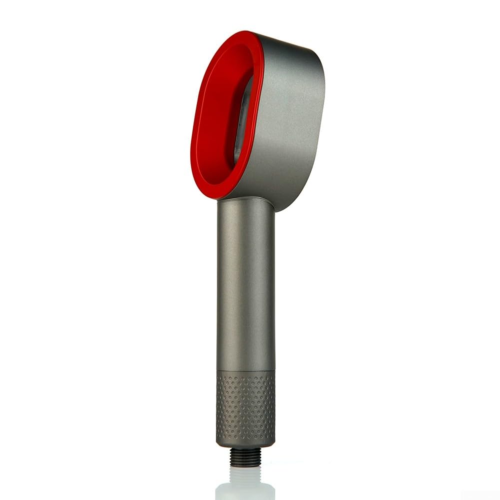 Cabezal de ducha con filtro de agua, cabezal de ducha de mano de alta presión con filtro, cabezal de cepillo de baño, elemento de filtro, para adultos, niños, mascotas (gris)