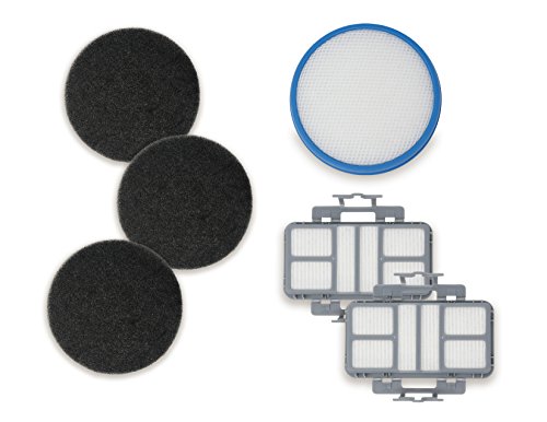 Fette Filter - Vacuum Filter Kit Compatible With Hoover React 440010868, 440011113, 440010860 Upright Vacuum. (2 Hepa Filters, 1 Pre Filter, 3 Carbon Filters) #TOP1