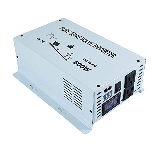 Image of WZRELB 600W 24V Pure Sine Wave Solar Power Inverter DC AC Converter