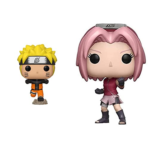 Funko Pop! Animation: Naruto - Naruto Running &Amp; Pop Anime: Naruto Shippuden Sakura Toy Figure,Multi