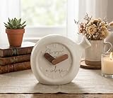 Mondocreazioni Harmony PRCM26142 - Reloj con globo blanco de porcelana con frase de recuerdo para comunión y confirmación
