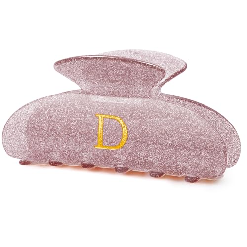 Image of Birthday Gifts for Daughter,Cute Hair Clips Personalized Hair Claws for Friends Female Girlfriend - Lavender,D
