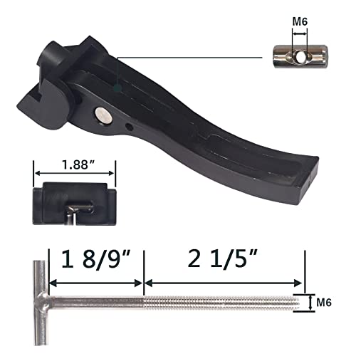 Universal Tonneau Cover Replacement Kit For Hard Tri-Fold Truck Bed Covers ， Including Tonneau Cover Clamps Diamond Nut, T-Bolt #TOP3