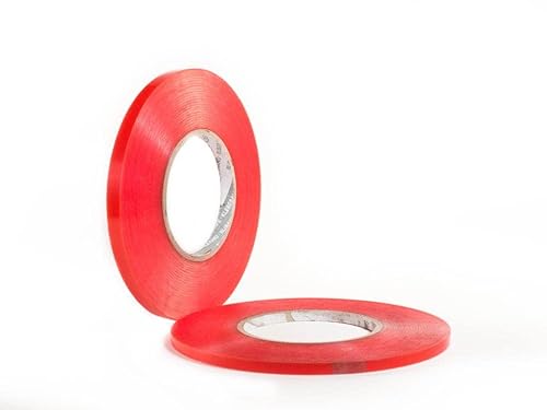 Miniatura 5 de Cinta súper transparente de doble cara fina de grado industrial para aplicaciones críticas de unión acrílica y otras aplicaciones, 0.009 in de