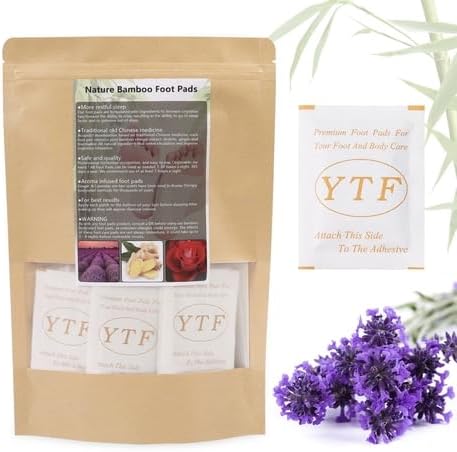 Foot Patch- (50pcs) Lavender -Organic All Natural Formula for Impurity Removal, Pain Relief, Sleep Aid, Relaxation - Cleansing Foot Detox Pads Better Sleep Aid Relaxing