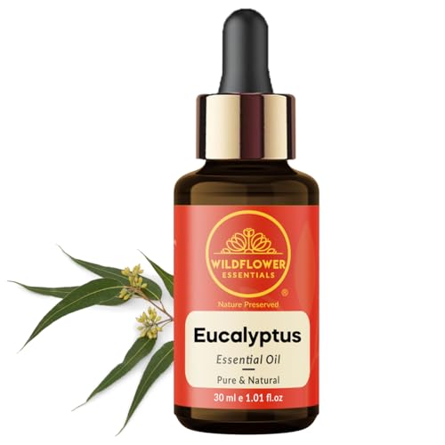 Image of Eucalyptus Essential Oil for Skin, Hair, Diffuser, Humidifier, DIY Soap Making, Candle Making & Aromatherapy 30ml (1 oz)
