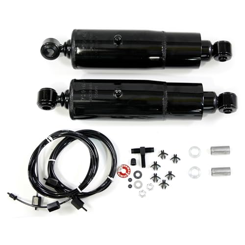 Image of Gabriel 49127 HiJackers Rear Adjustable Air Shock Absorbers Fits Ford Bronco, E-100, E-200, E-300, F-100, F-250, F-350; Jeep Cherokee, Grand Wagoneer, J-2500, J10, J20, Wagoneer, Wrangler (1 Pair)