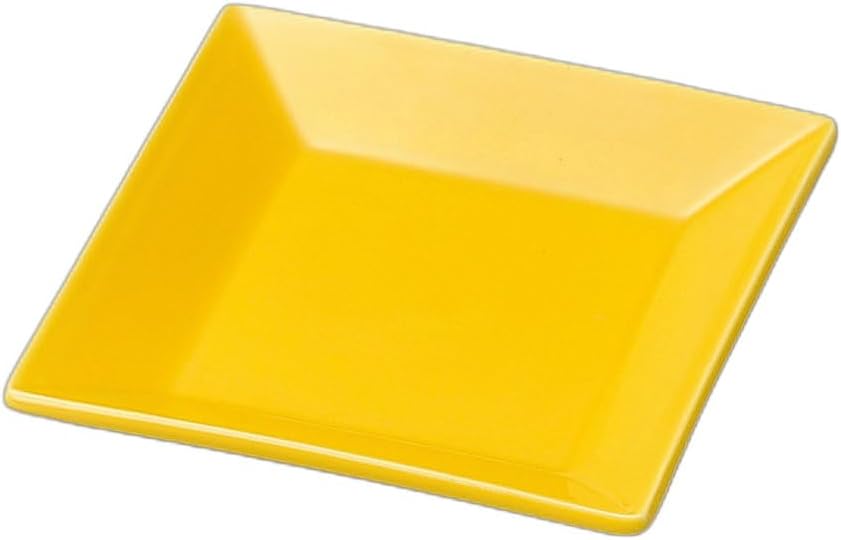 Yellow Square Plate [ 11 x 1.4 cm ] | Square Plate