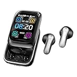 NE48 AI cuffie traduzione simultanea, auricolari per traduzione 3 in 1 per 165 lingue, 11 molità di traduzione,cuffie traduttore istantaneo,Bluetooth 6.0 con schermo LCD, per viaggio/Business