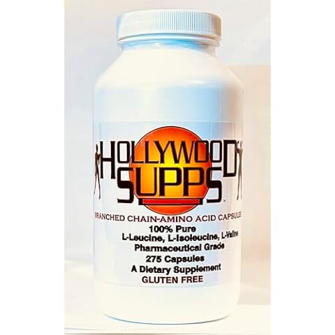 Hollywood Supps BCAA Capsules 100% Pure 3200mg Made in The USA Cover