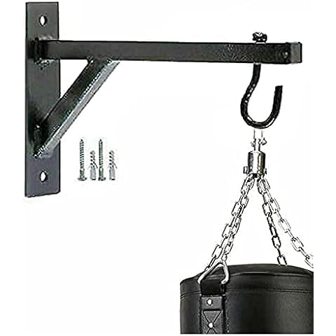 Heavy Duty MMA Punch Bag Wall Bracket, Wall Mounted Punch Bag Wall Bracket with Complete Fitting Screw for Outdoor Fitness Boxing MMA Training Muay Thai Cover