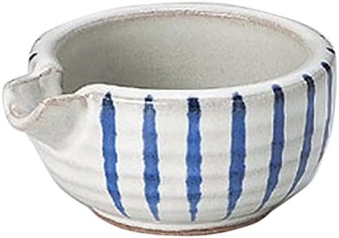せともの本舗 Set of 10, Small Kuresu Tokusa Single Mouth Small 3.7 x 3.2 x 1.7 inches (9.4 x 8.1 x 4.4 cm), Restaurant, Ryokan, Japanese Tableware, Restaurant, Commercial Use