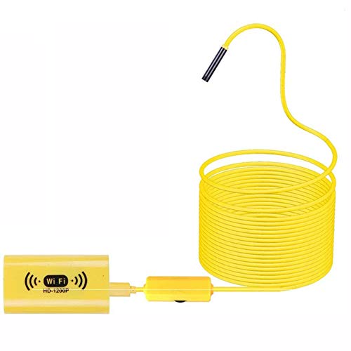 WiFi Endoskop HD 1200P 8mm optische wasserdichte Kamera Wireless-Halb temperiert Schlauch für industrielle Klimaanlage Reparatur Auto