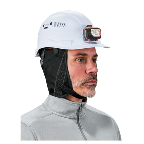 Ergodyne N-Ferno 6850 Winter Hard Hat Liner - 2-Layer Fleece-Lined Cotton Shell Reg-Length