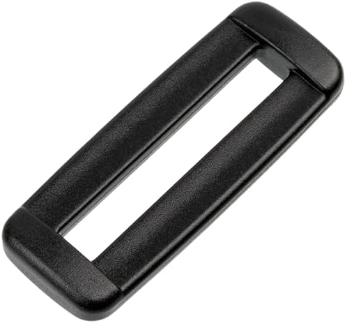 AERZETIX - Juego de 16 Hebillas rectangulares de plástico - para mochila cinturones costura manualidades - color negro