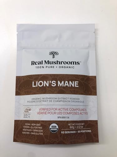 Real Mushrooms Lion’s Mane Powder - Organic Lions Mane Mushroom Extract for Cognitive Function & Immune Support - Brain Supplements for Memory and Focus - Vegan Mushroom Supplement, 60 Servings - Image 3