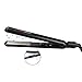 MHU Flat Iron 1 Inch Professional Travel Portable Negative Ions Protect Hair, Hair Straightener&Curler Anti frizz Dual Voltage Salon Floating Titanium Plate, Hair Iron, Fast Heat Adjustable Temp Black