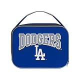FOCO MLB Unisex-Adult Officially Licensed Wordmark Team Color Big Logo Baseball Zip Closure 7L Lunch Bag - Los Angeles Dodgers