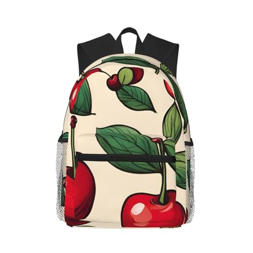 Sac à dos de voyage multifonctionnel vintage cerise noir One Size