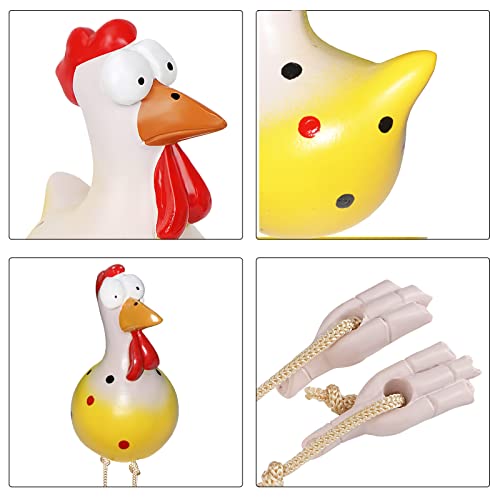 Hopeful 5 Harz Huhn Gartendeko Kreativ und kompakt Geeignet für Gartenhof, Balkondekoration, Zimmer und Schlafzimmerdekoration (Fünf)…