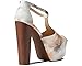 Jessica Simpson Danny 10 Women's Printed Platform Sandals White Size 7