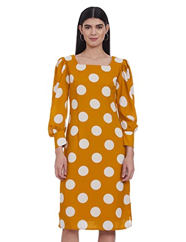 Image of Marie Claire Women's Polyester A-Line Midi Casual Dress