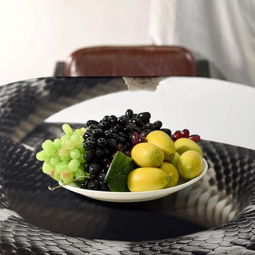 Nappe rectangulaire motif serpent cobra imperméable et lourde pour table salle à manger