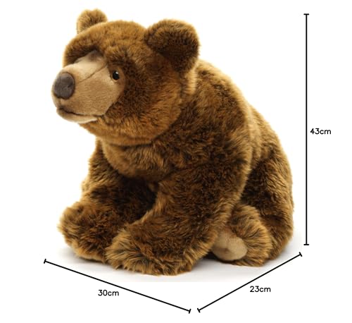 Ours en peluche marron de 43 cm Uni-Toys pour décorer la chambre - 5