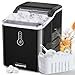 Produktbild VINATO Eiswürfelmaschine, Eiswürfelmaschine Klein, 9 Eiswürfel in Nur 6 Minuten, Gerauscharmem Betrieb, Ice Cube Maker 15kg/24h, Schwarz