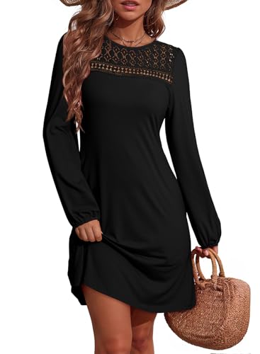 Dokotoo Womens Dresses Fall Winter Crew Neck...