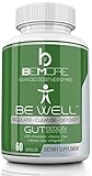 BE WELL Best Digestive Enzyme Supplement Improve Digestion, Relieve Indigestion IBS & Constipation with 17 Plant Enzymes - Lactase, Amylase Lipase Bromelain Papain & Protease 60 Capsules