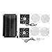 Kit Ventola Pannello Solare, Ventilatore Solare DC 12V Portatile Sicuro Ecologico Doppio Ventilatore di Scarico Mini Ventilatore con Pannello Solare Ventilatore Esterno Ventilatore per Animali Domesti