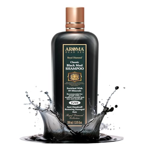 Aroma Dead Sea Black Mud Shampoo for Dandruff & Hair Growth