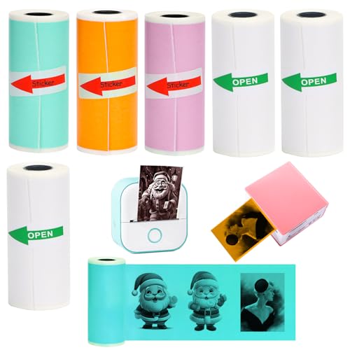 SZMILAIDUO 6[ J[MXebJ[p Phomemo T02/M02/M02S PRO~jv^[p S 53×28mm |PbgCNX|[^utHgv^[pHDx AAXgp