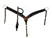 Showman Argentina Cow Leather Headstall & Breast Collar Set w/Turquoise Buckstitch