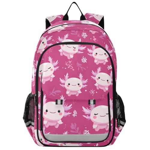 Sac à dos axolotl pour ordinateur enfants idéal pour la rentrée des classes et sorties