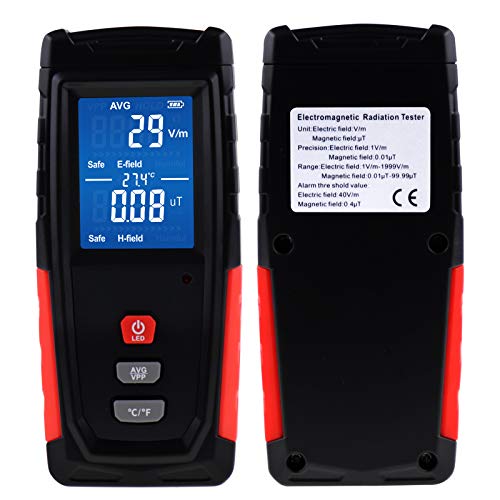 Medidor Digital de Campo EMF Detector de Radiación con Alarma miniatura 6