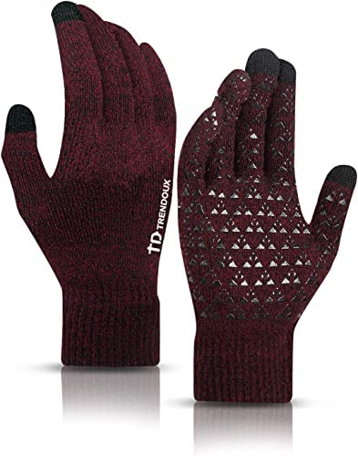 X-LENT Touch Screen Warm Winter Woolen Gloves Stretchable for Men and Women Free Size