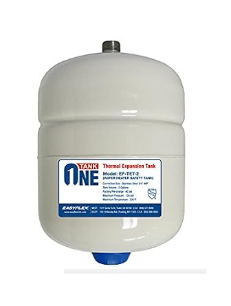 Easyflex EF-TET-2 Stainless Steel Thermal Expansion Tank, 3/4" MIP Connection, 2 gal