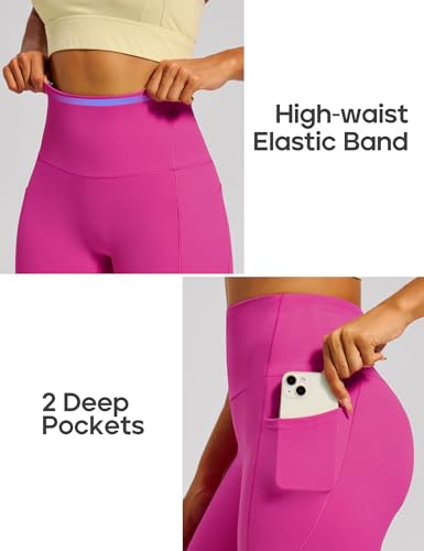 Image of Heathyoga Yoga Pants with Pockets Extra Soft Leggings with Pockets for Women Non See-Through High Waist Workout Leggings