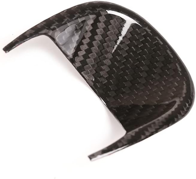 Real Carbon Fiber Car Center Dashboard Clock Trim Frame Cover Fit for Maserati Ghibli 2014-2021 Car Interior Accessories(Carbon Fiber Black)