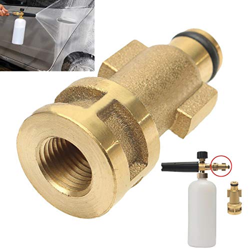 Car Pressure Washer Brass Snow Foam Lance Tool 1/4" Adapter for Bosch Aquatak
