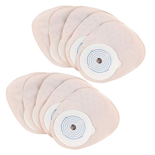 Sacs de stomie pour colostomie coupés sur mesure - 10pcs Sac de stomie en une seule pièce Medicals Poche drainable pour sac de colostomie Fournitures pour stomie