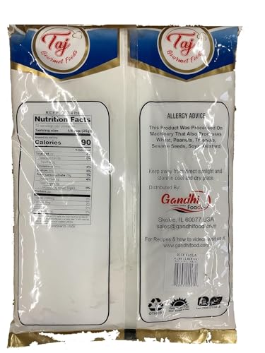 TAJ White Rice Flour, 2-Pounds (Perfect Appams, noodles, pancakes, etc.) - Thumbnail 3