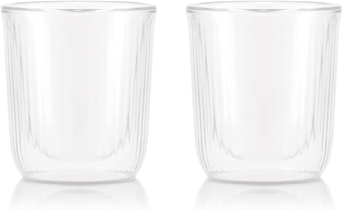 Miniatura 3 de BODUM 12129-10 Bodum - Juego de 2 vasos de vidrio de doble pared Ochoco Douro de doble pared (2.0 fl oz) con aislamiento térmico de doble capa