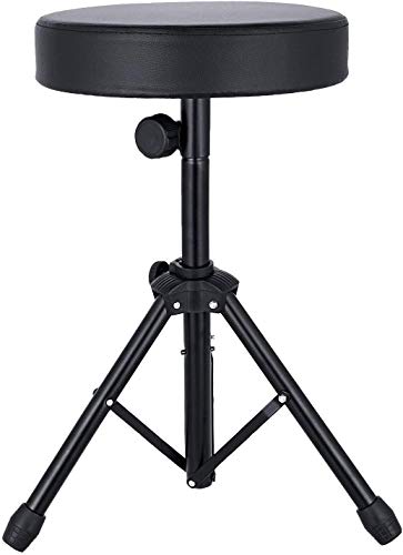 Drum Thrones Adjustable Padded Drum Stool with Anti-Slip Feet for Adults and Kids