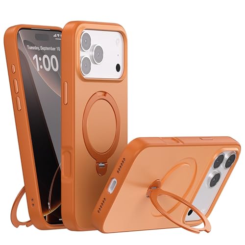 Coque iPhone Air magnétique orange pour éviter les chutes de mobile