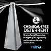 Treva Bug Fan, Fly Deterrent with Holographic Blades to Clear Bugs, Mosquitoes, and Flies, Battery Powered Fly Fan, Silver (2 Pack)