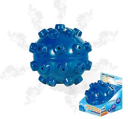 DRY N STEAM- 1 Reusable, Natural, Dryer Ball with Steam- Releases Wrinkles