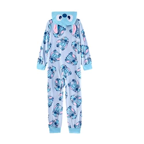 Disney Girls' Lilo & Stitch Hooded Union One Piece Pajamas - Multi, Large2